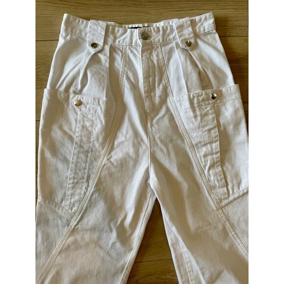 Isabel Marant White Kerris Trousers - Picture 13 of 14